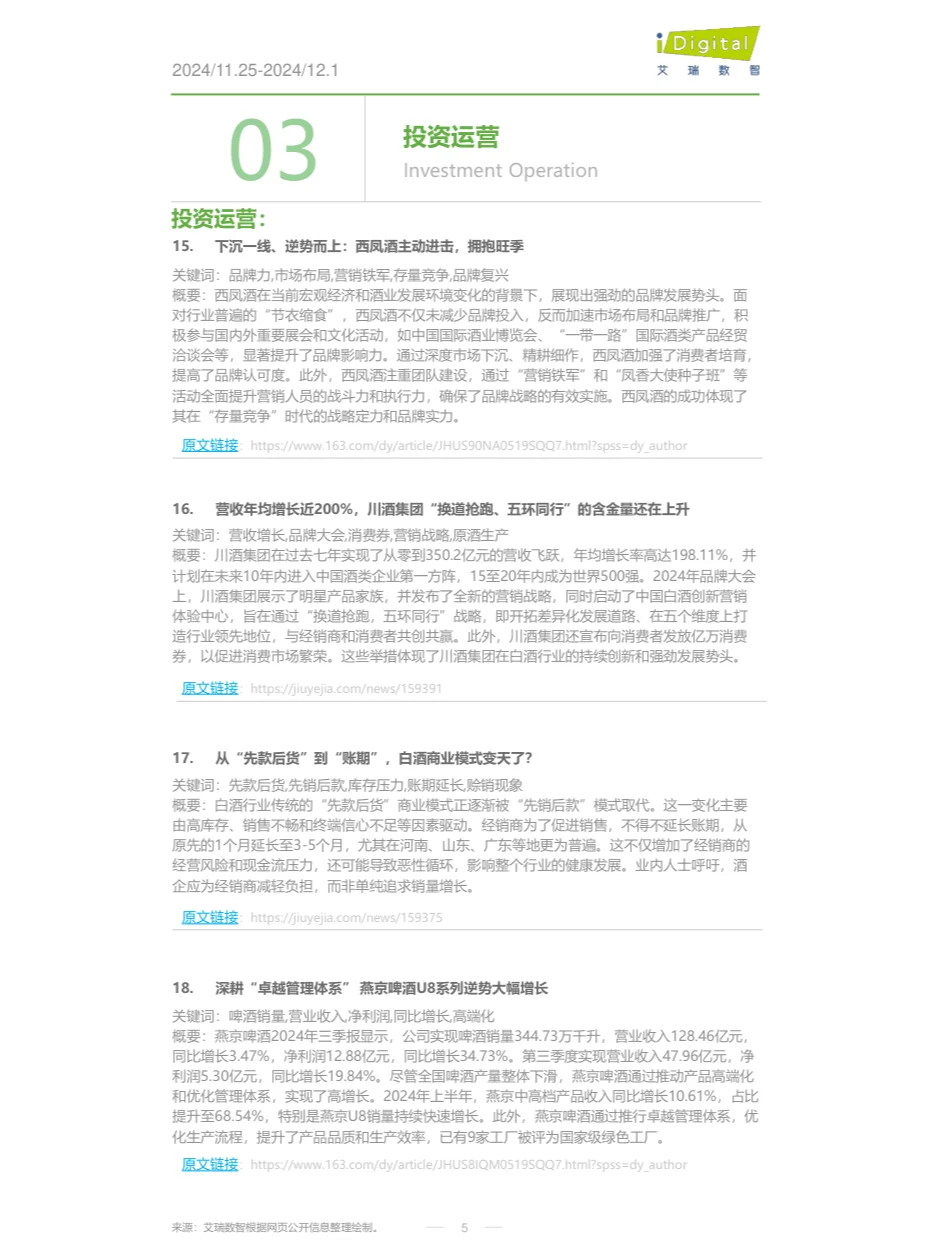 酒行业周度市场观察第49周