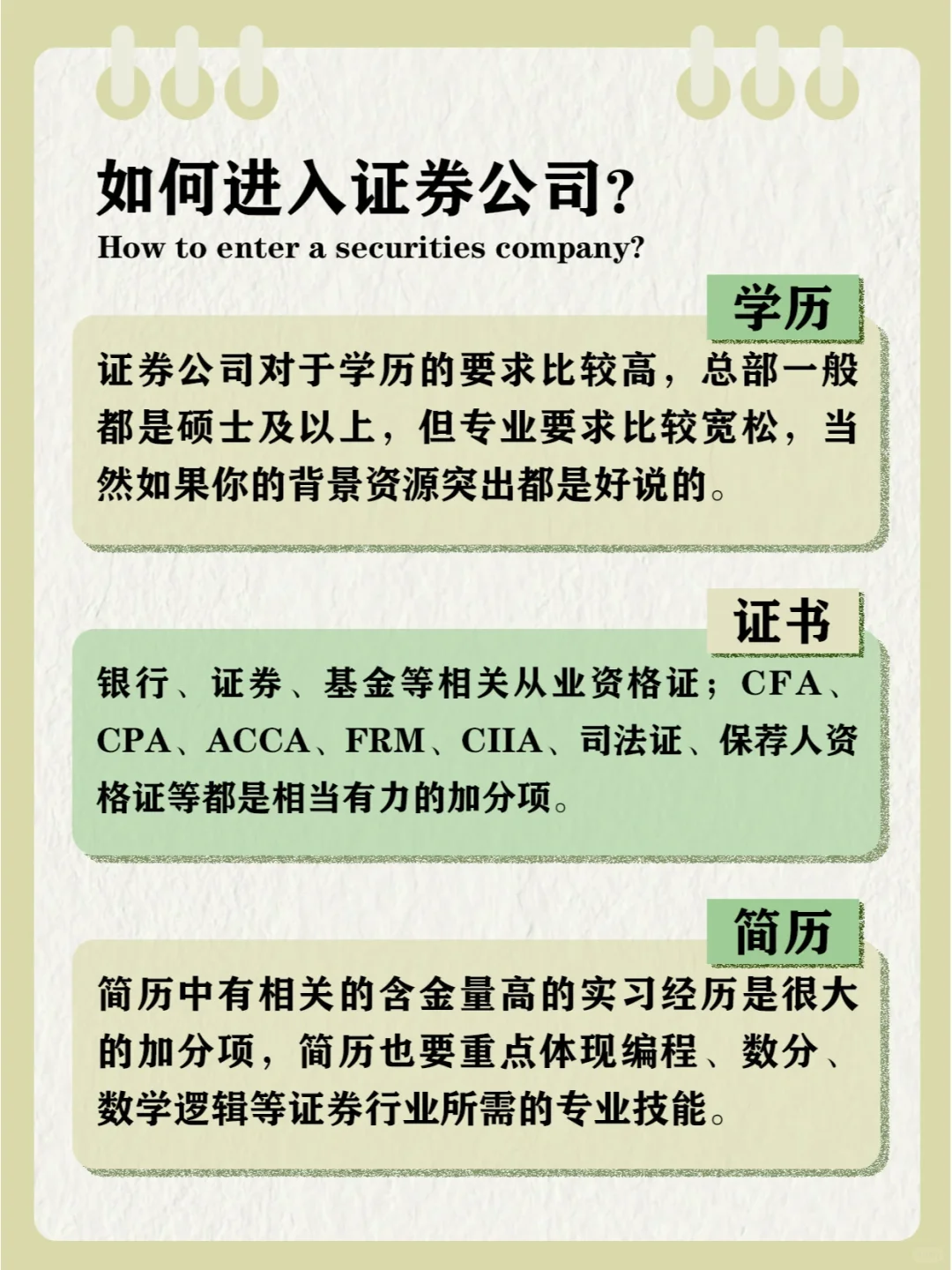 探索新天地 | 证券界探秘