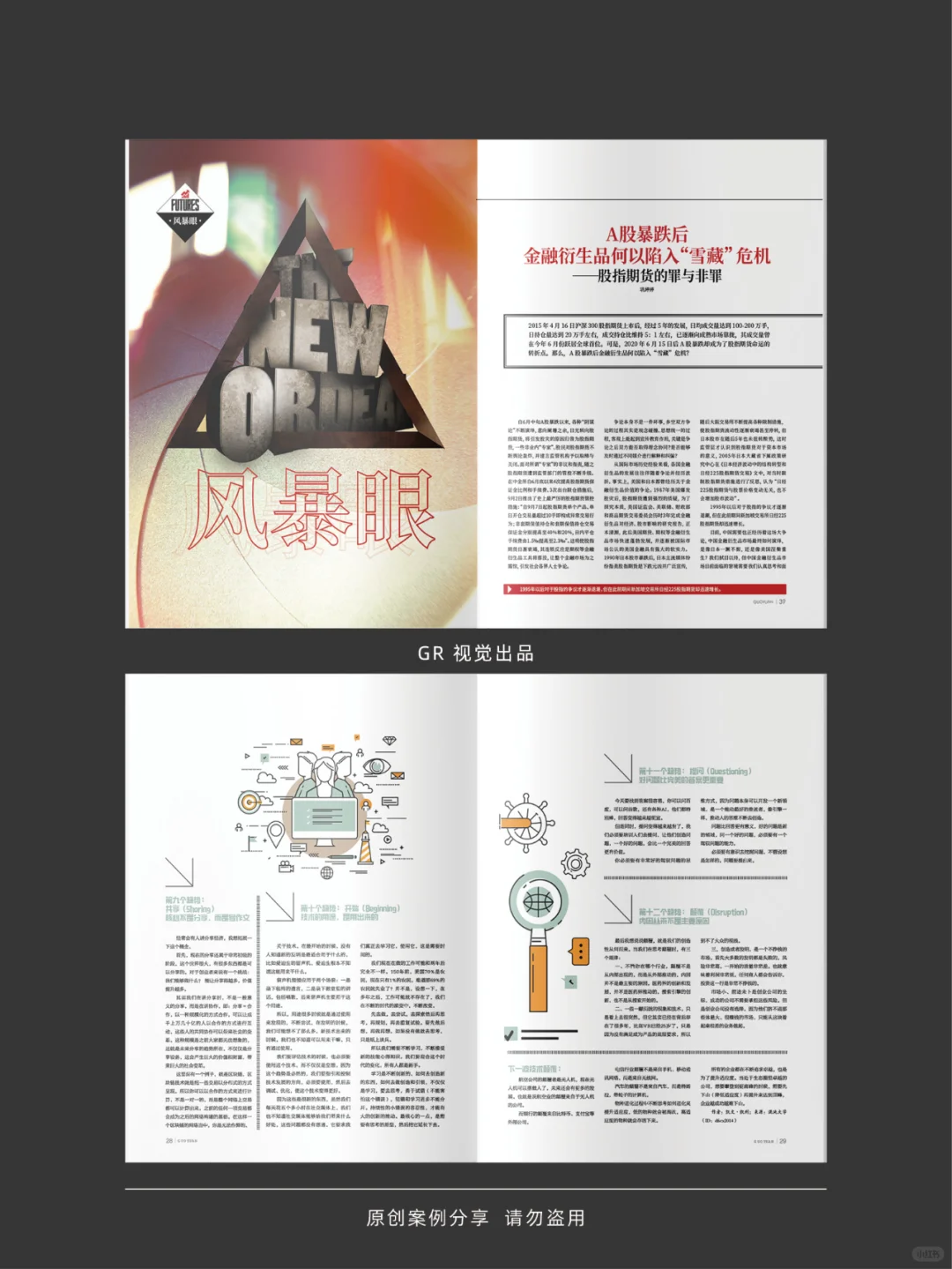 分享一本原创金融行业企业内刊版式设计