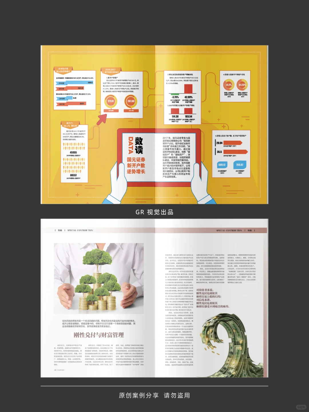 分享一本原创金融行业企业内刊版式设计