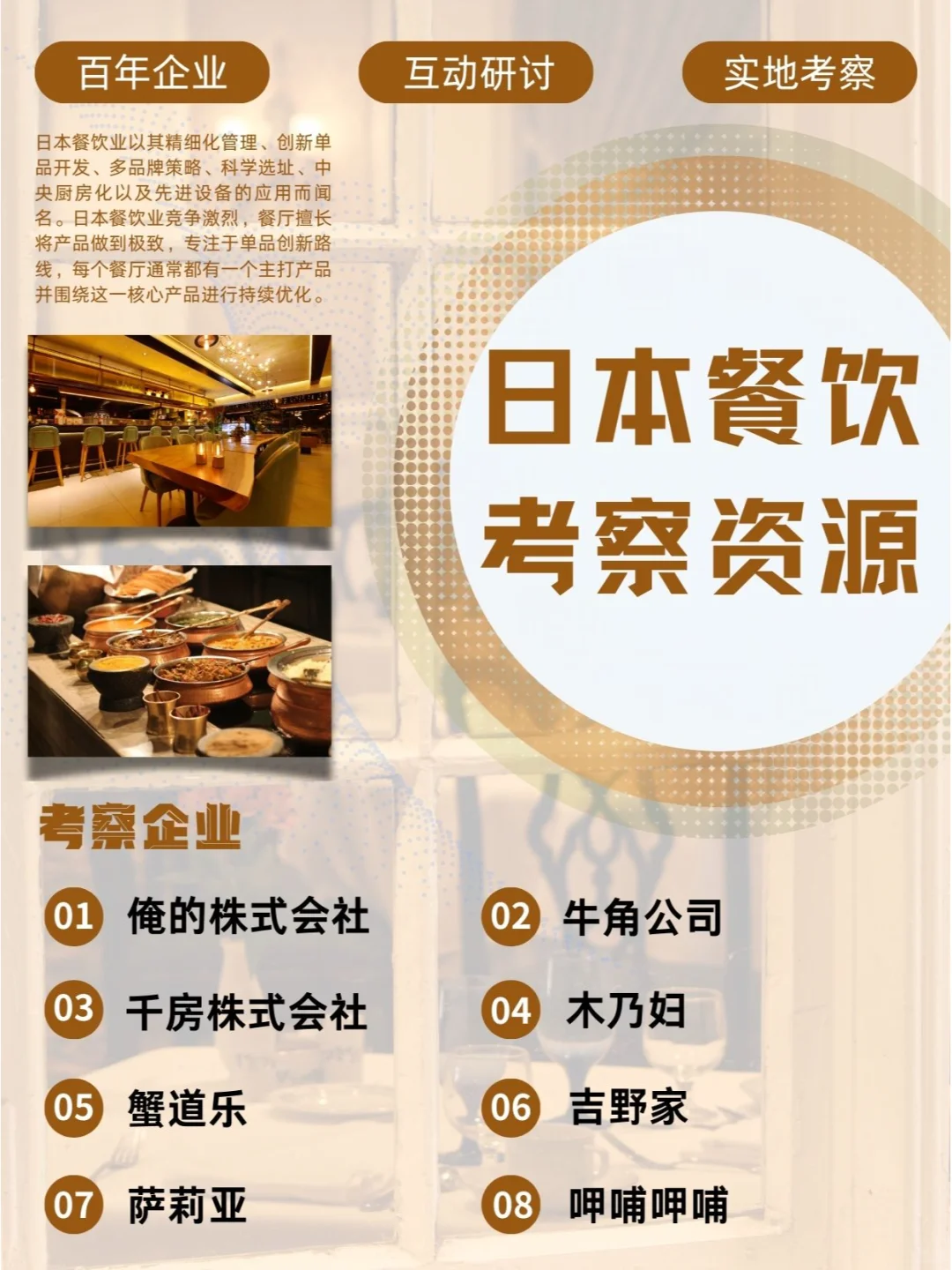 2025日本餐饮行业考察企业资源合集