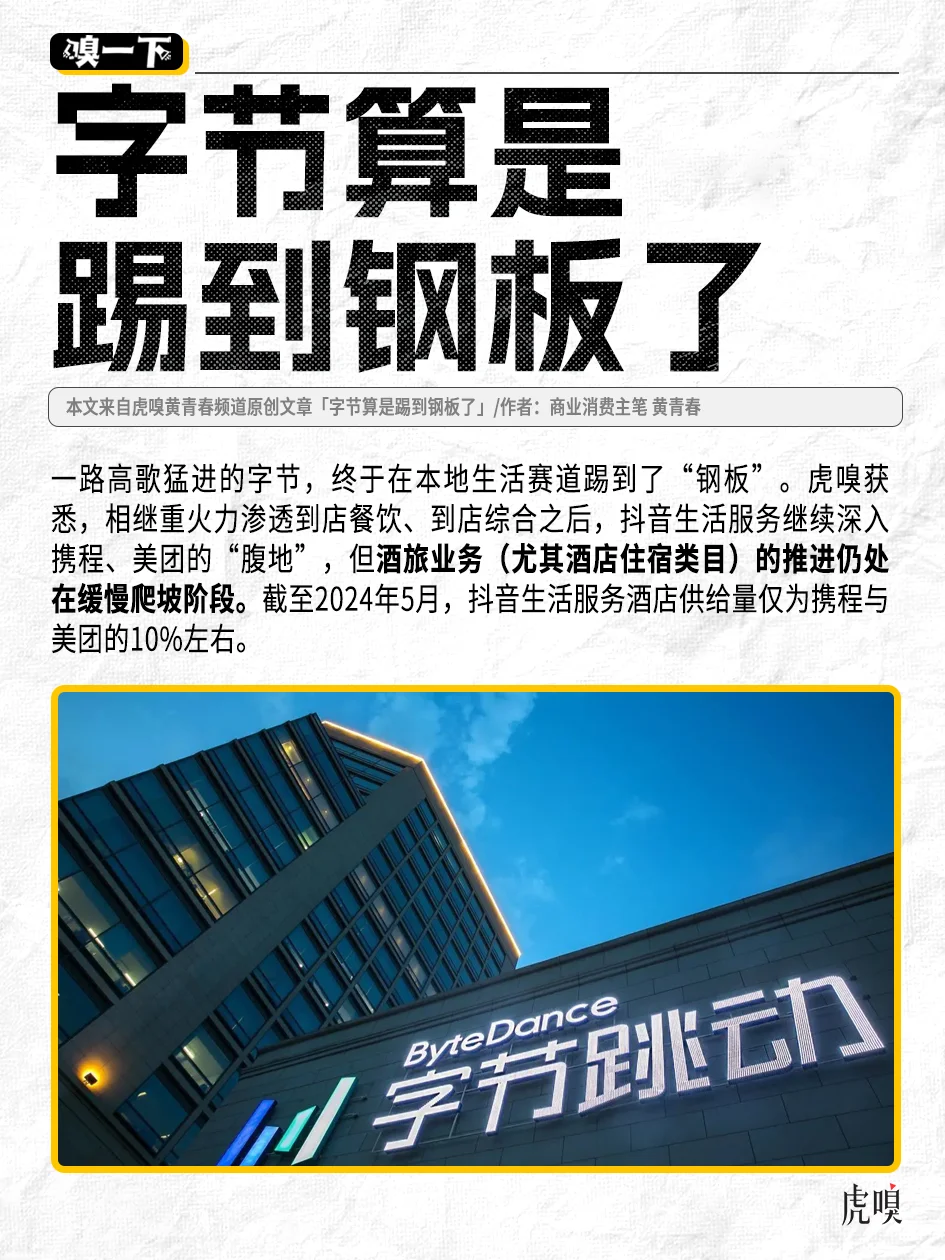 抖音把“手”伸向携程、美团腹地