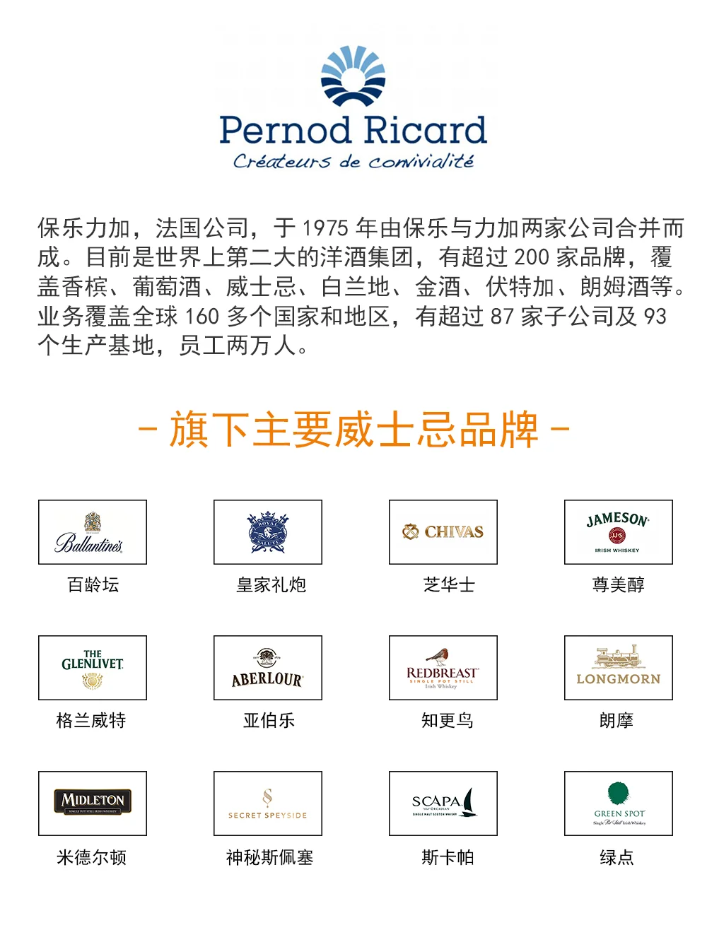 世界九大洋酒集团——威士忌版图