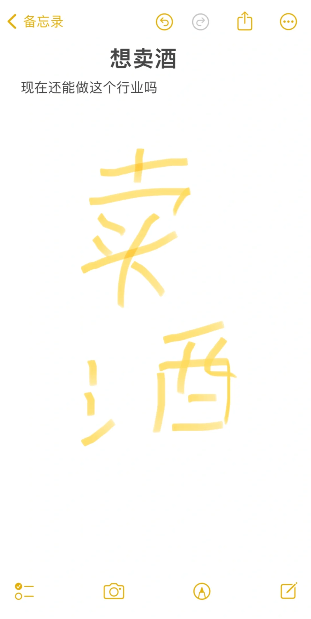想去卖酒