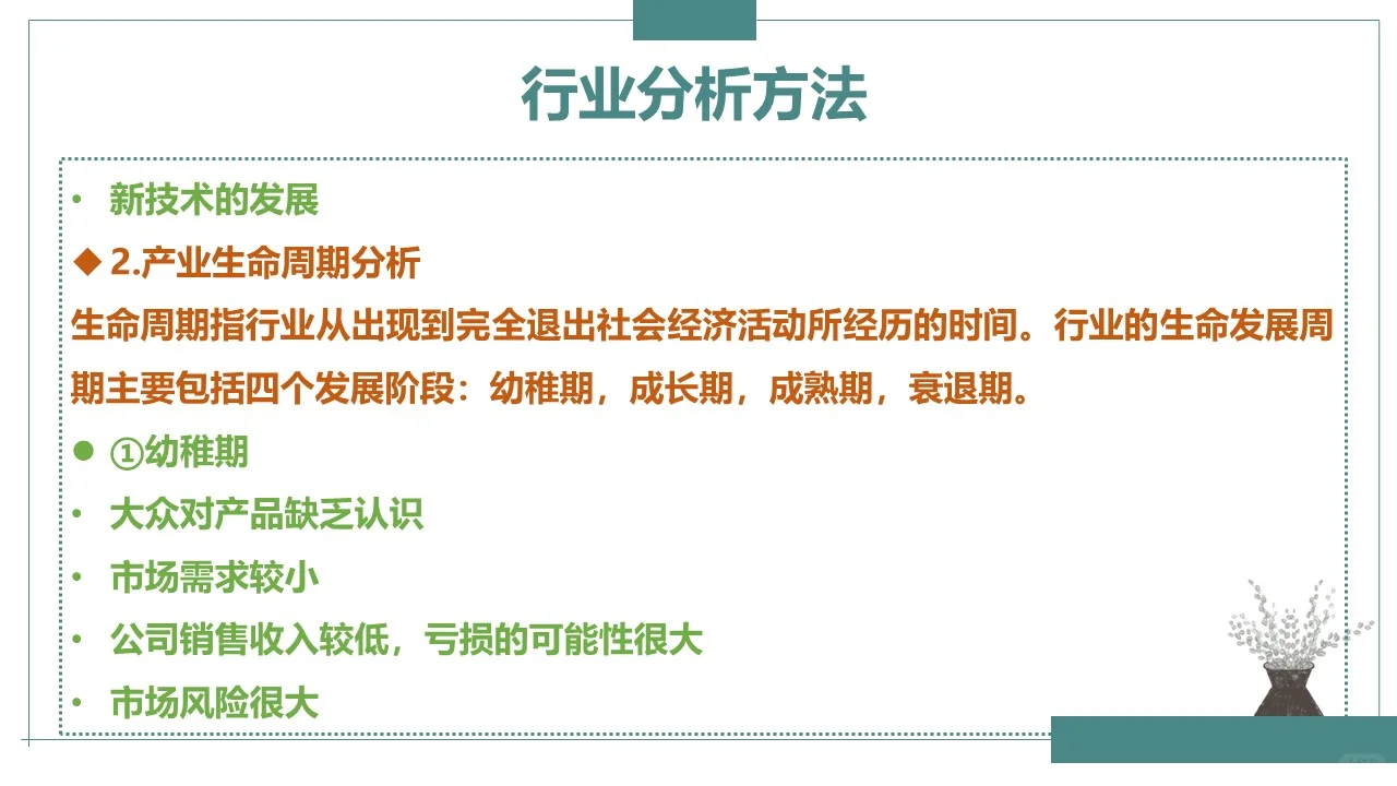 行业分析方法