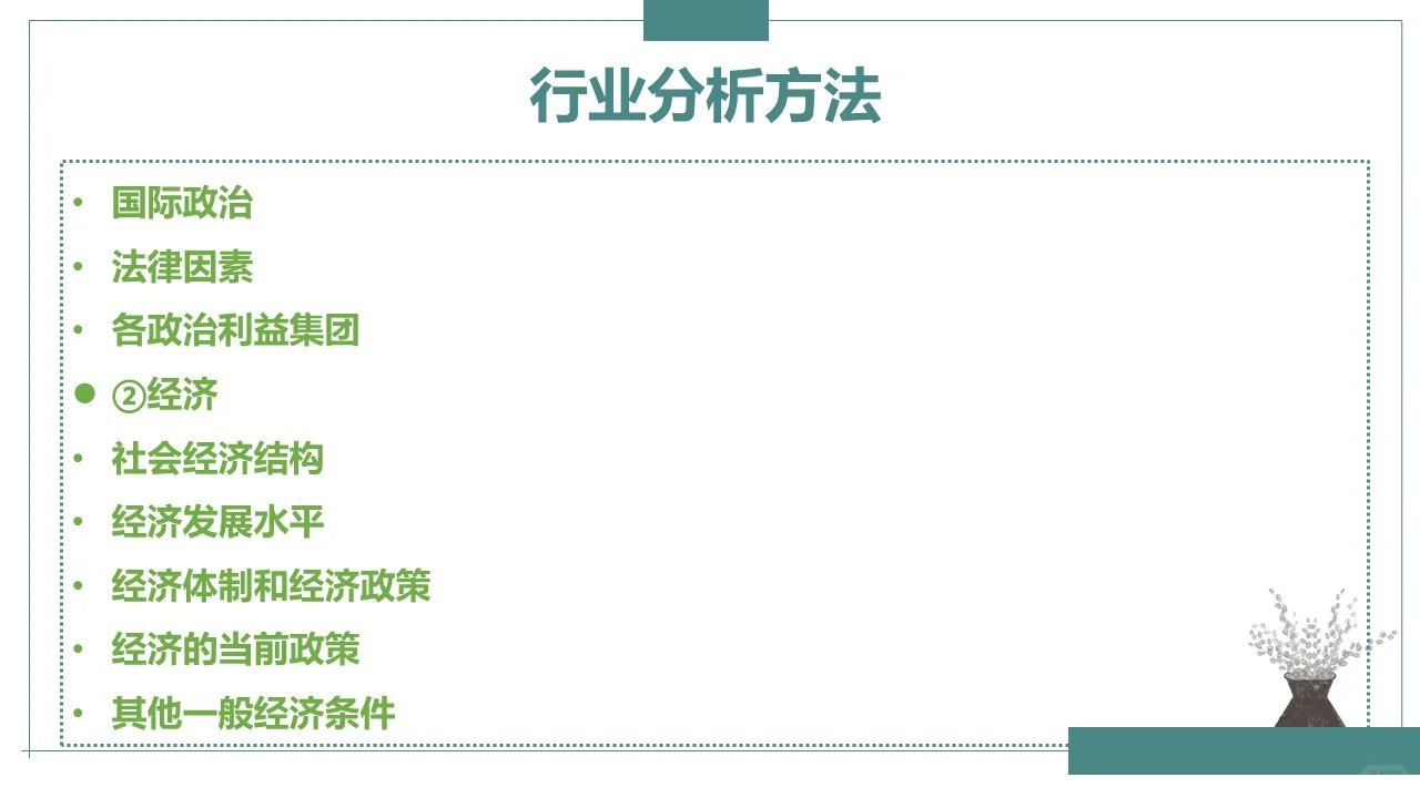 行业分析方法