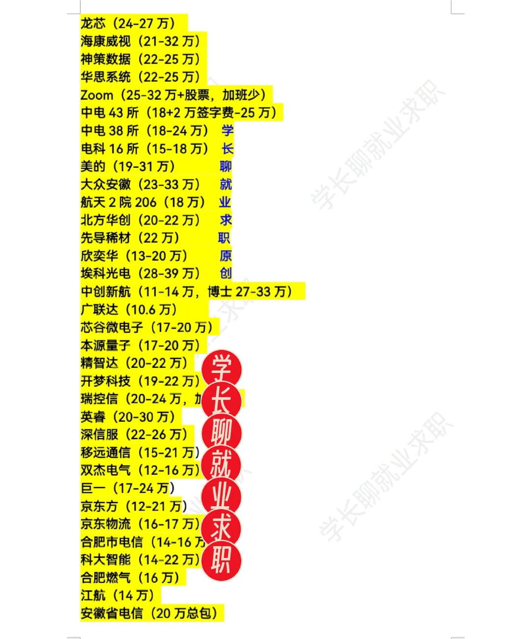 安徽合肥好公司汇总❗?
