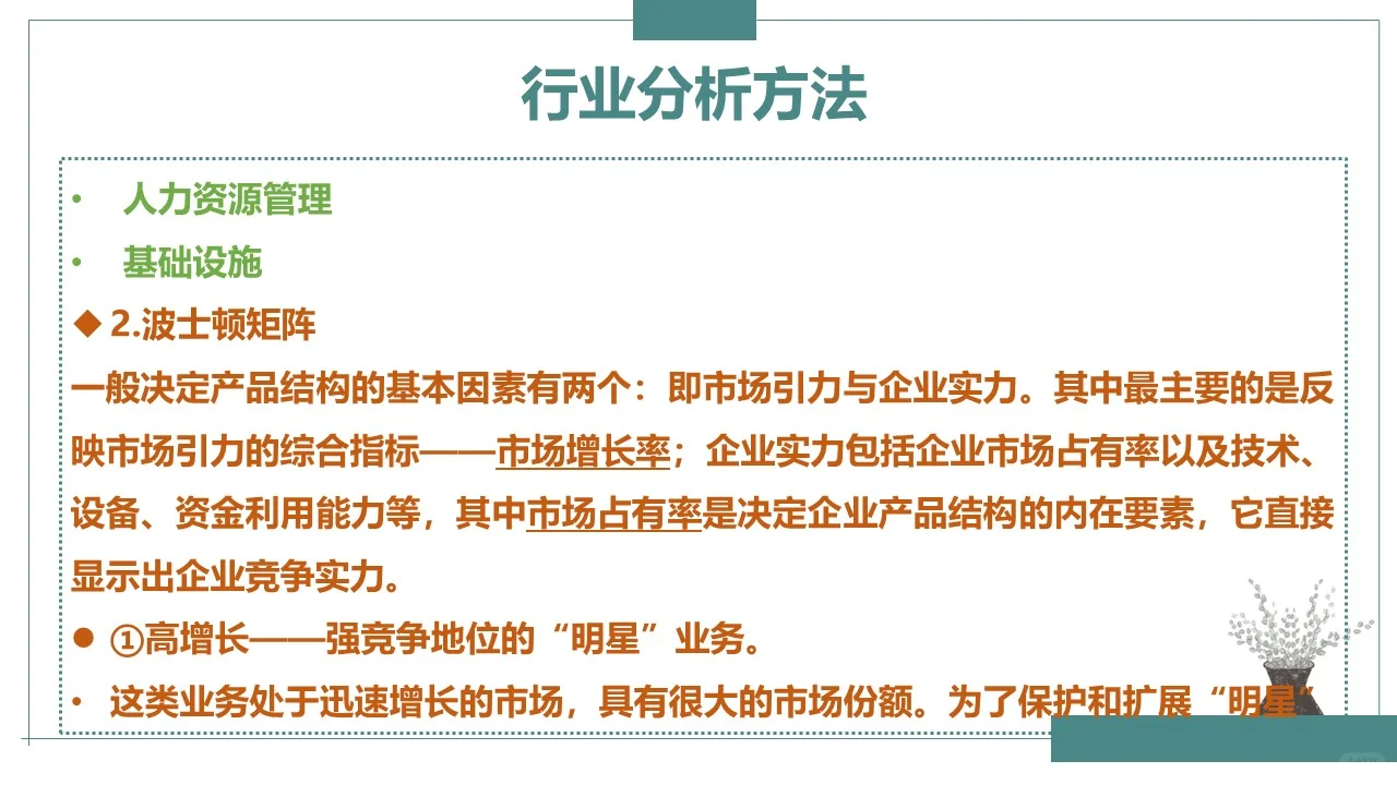 行业分析方法