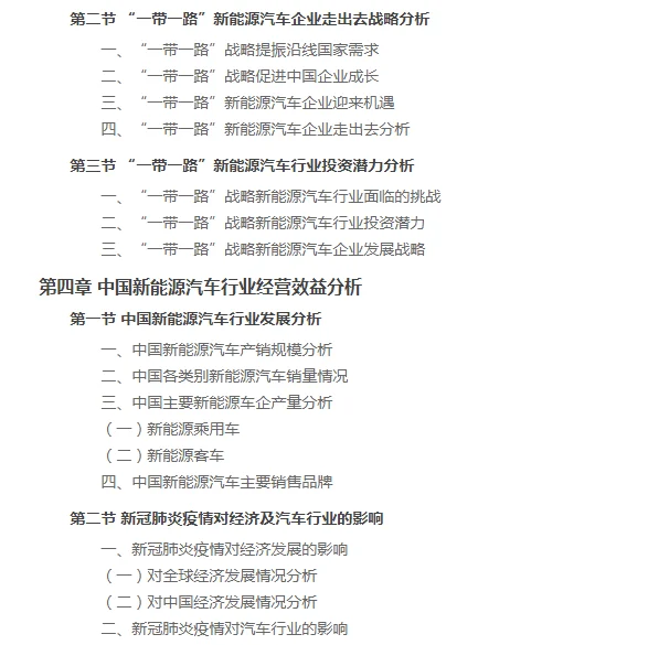 中国新能源汽车行业企业项目投资分析报告