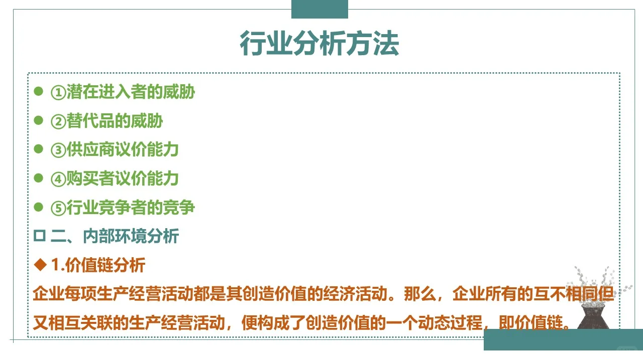 行业分析方法