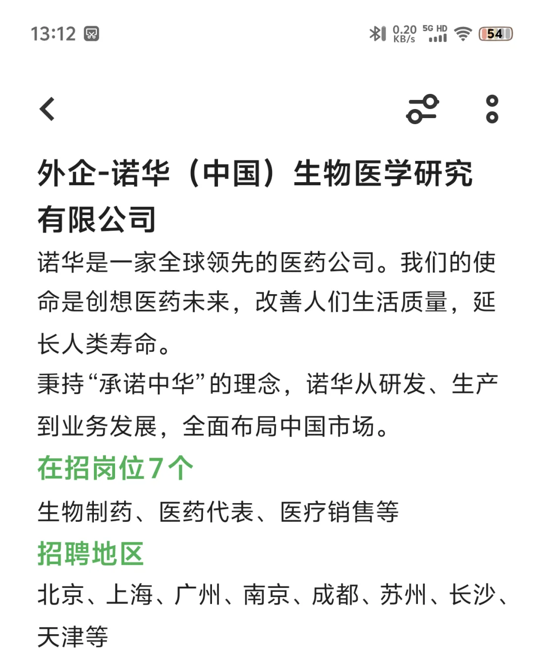 医药企业招人啦，有想来的吗？