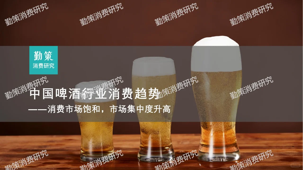 2024年中国啤酒行业消费趋势报告