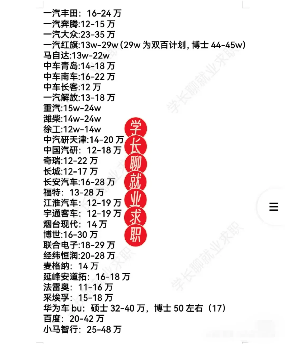 新能源行业好公司待遇汇总❗