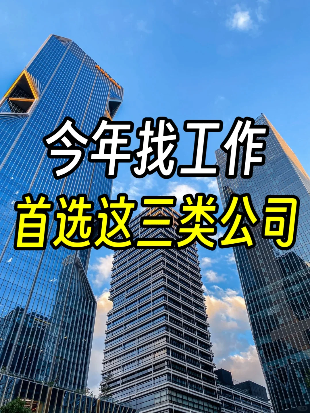 重要❗2025年找工作，首选这三类公司?