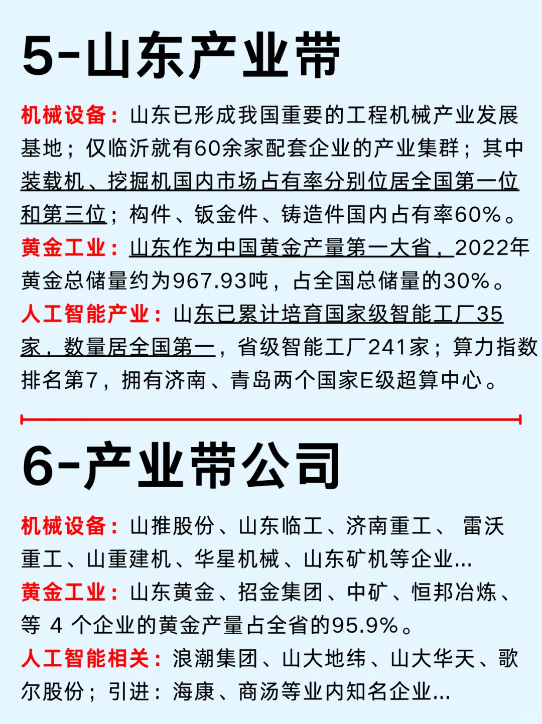 一篇吃透：山东产业集群及龙头企业