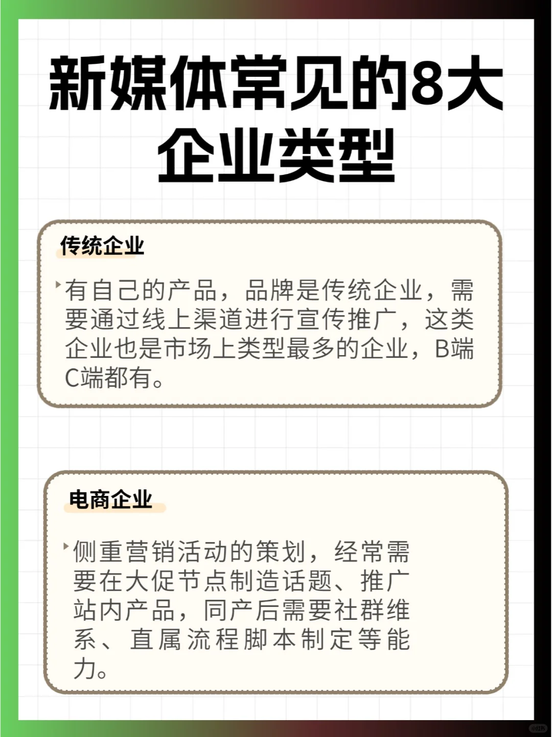 私藏干货?新媒体运营常见的8大企业?