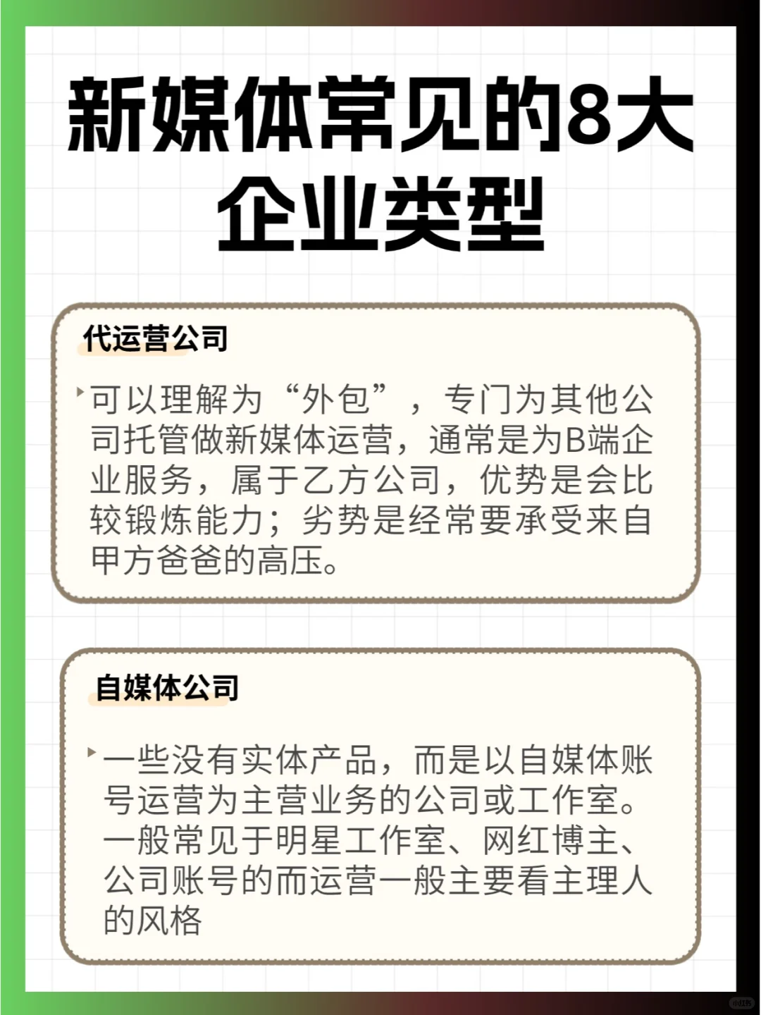 私藏干货?新媒体运营常见的8大企业?