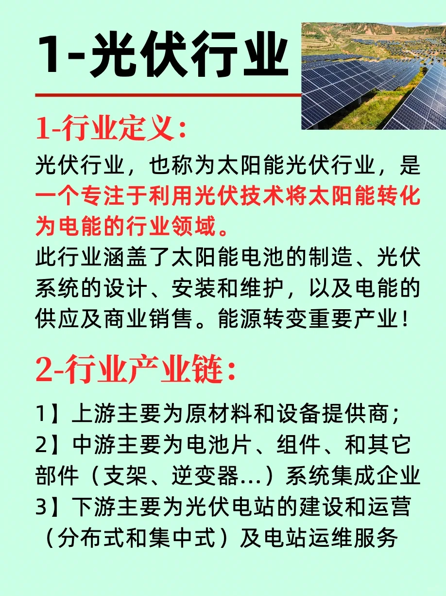 一篇了解，新能源六大产业版图