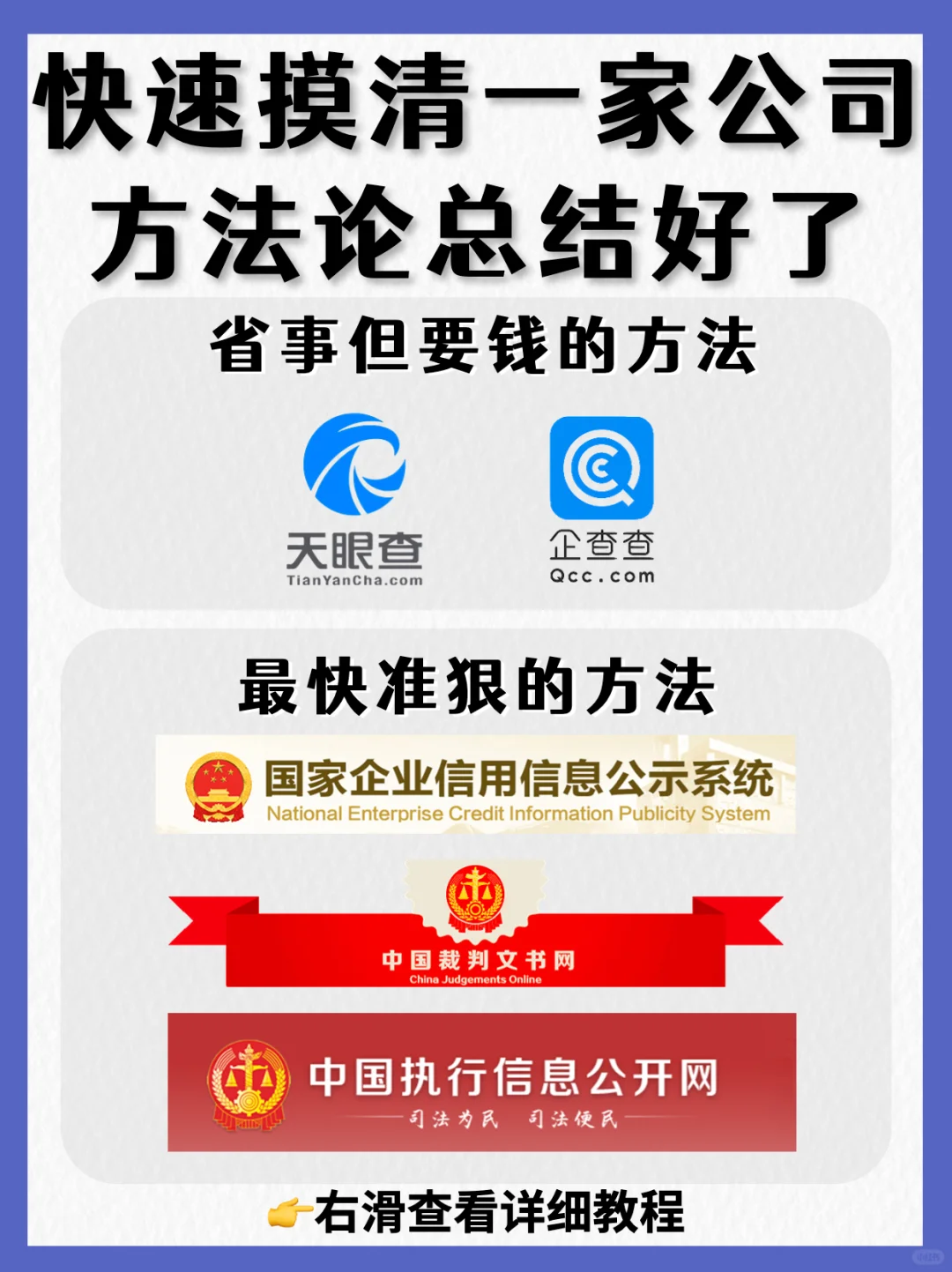 如何快速摸清一家公司❓不花钱方法奉上❗️