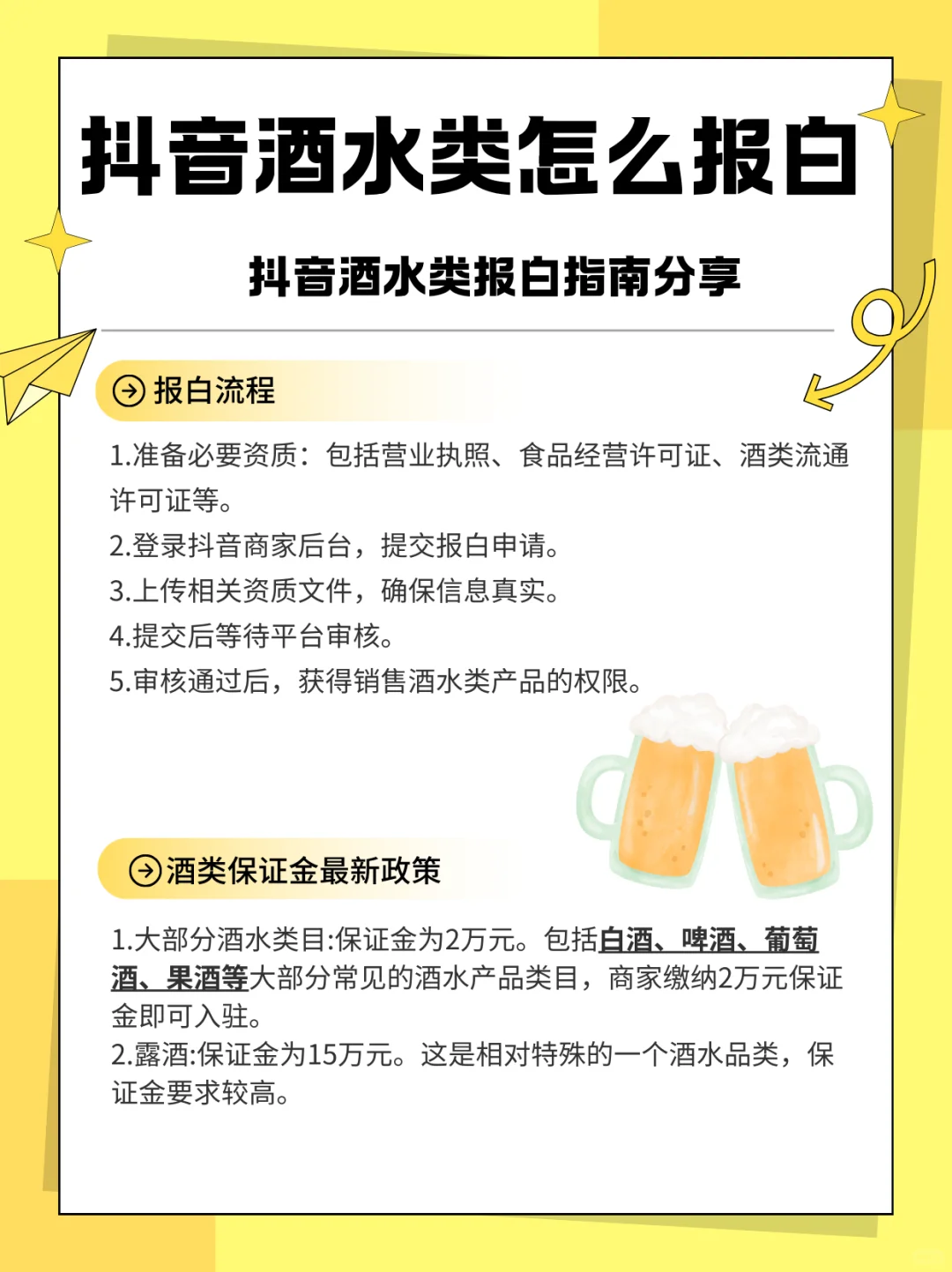 ? 抖音酒水类报白攻略来啦！?