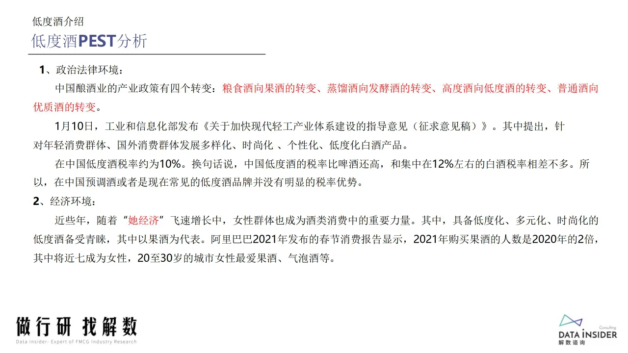 行业报告 | 低度酒市场探秘