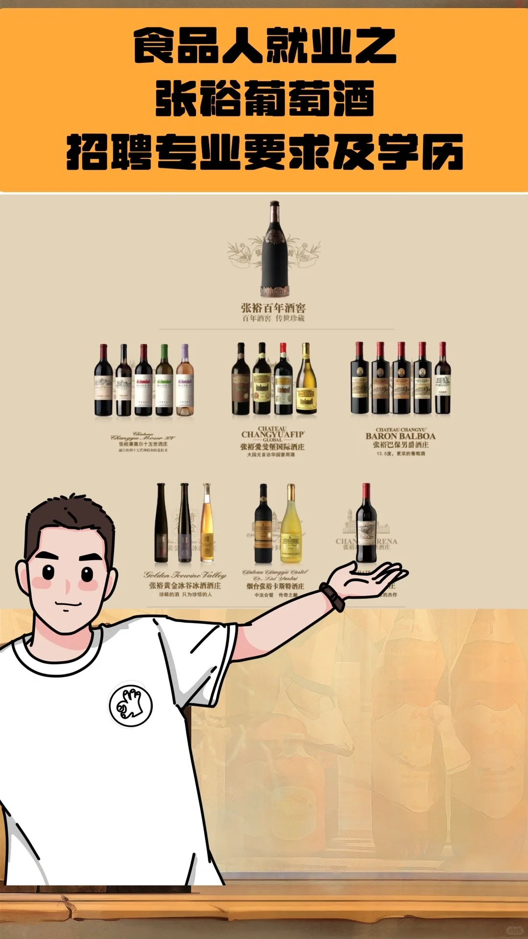 ?食品就业之张裕葡萄酒：学历及专业要求
