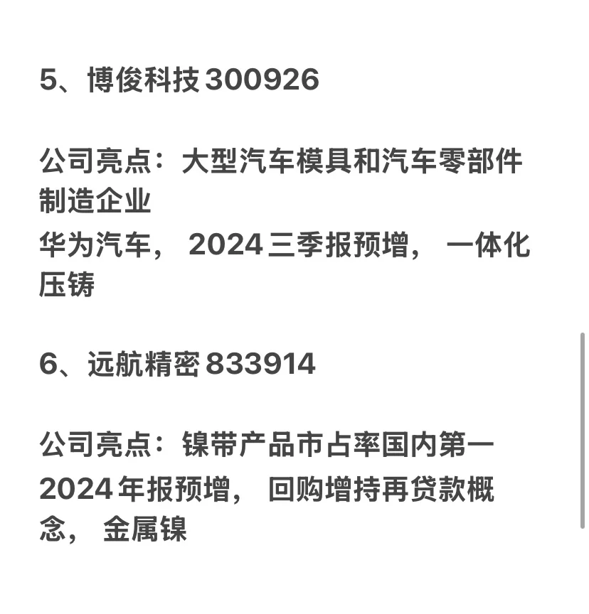 2025年坐等主升浪的10大优秀公司