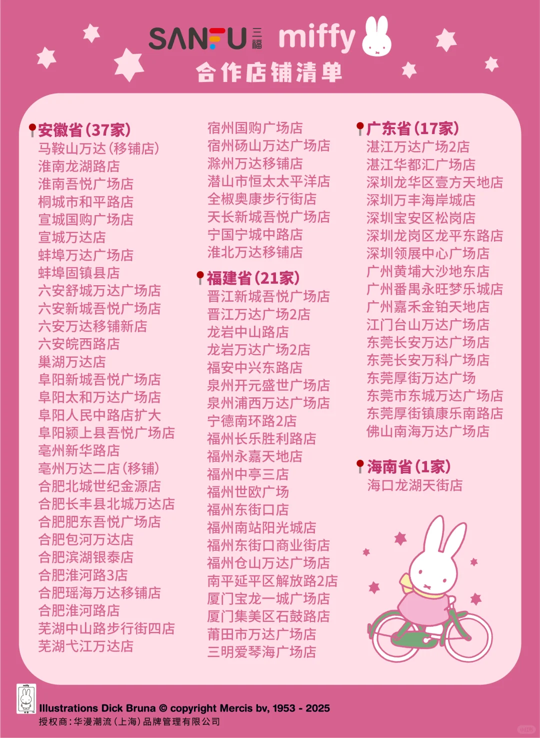 三福百货*MIFFY米菲 合作系列