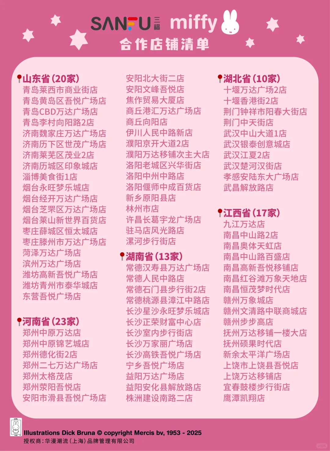 三福百货*MIFFY米菲 合作系列