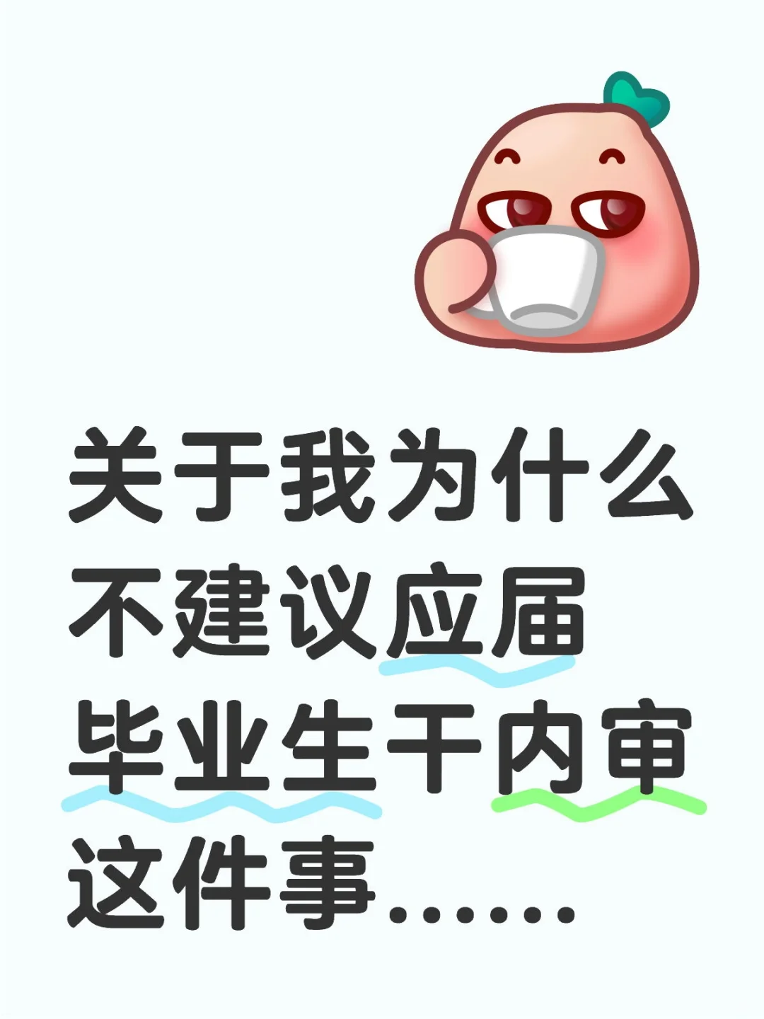 为什么不建议一毕业就来干内审（一）