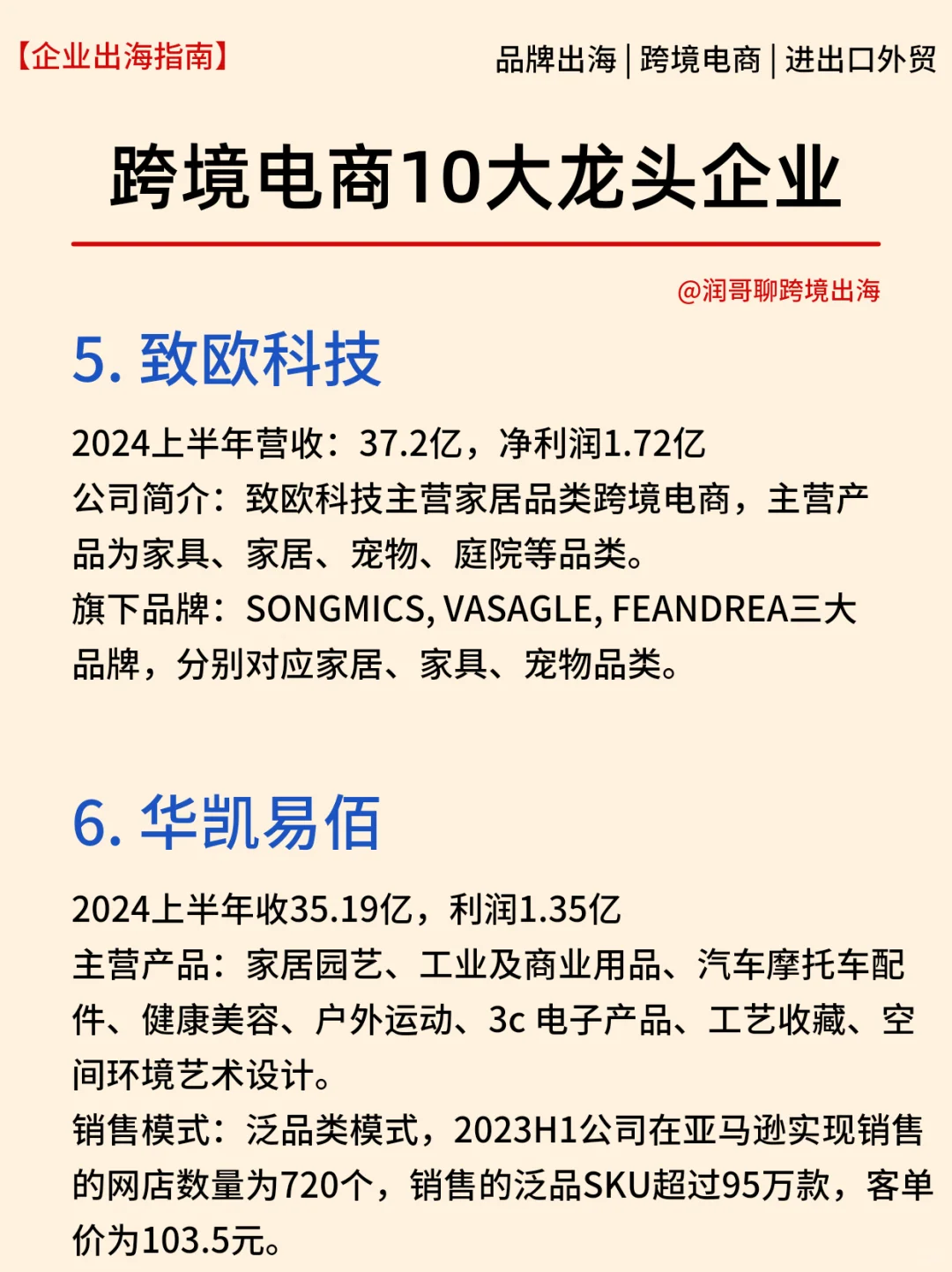 2024跨境电商10大龙头企业