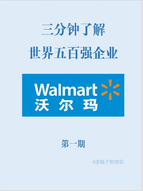 ?三分钟了解世界五百强企业--沃尔玛?