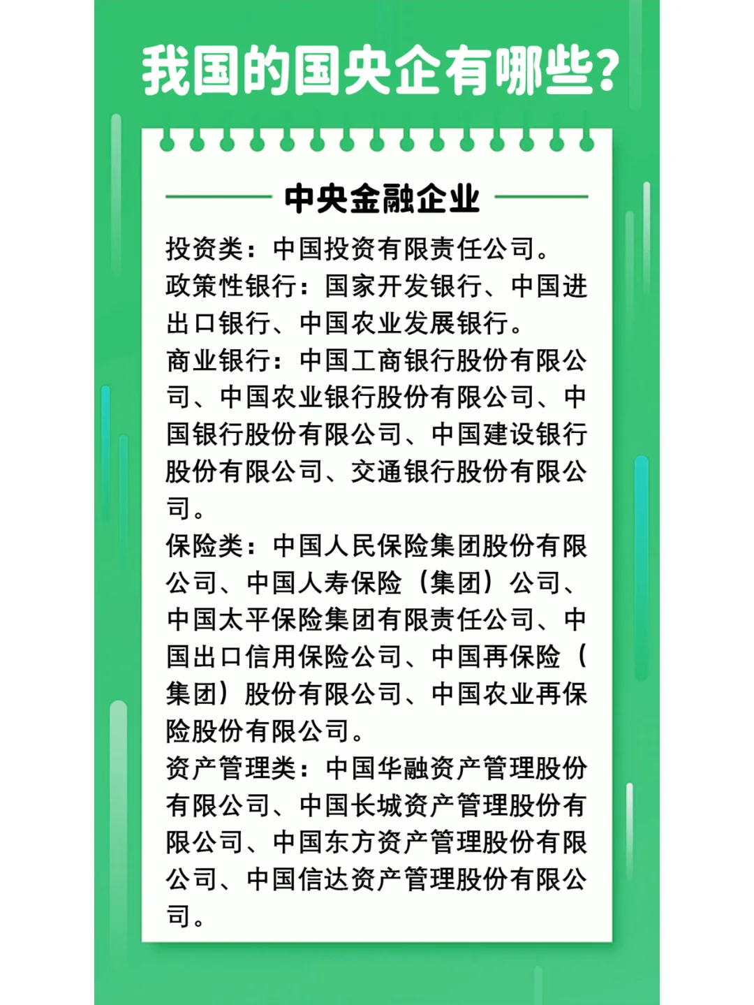 国央企金融及特殊企业大揭秘✨