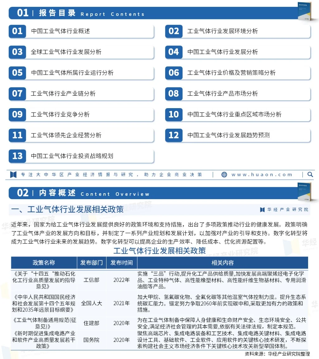 2024年中国工业气体行业投资前景预测报告