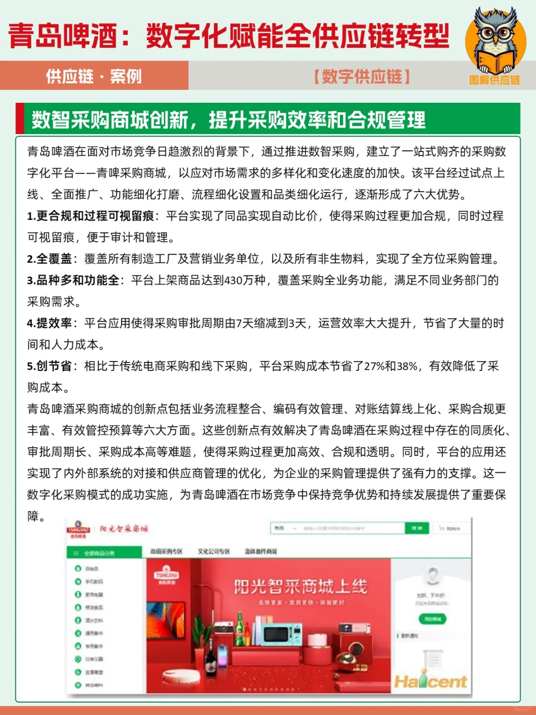 案例 | 青岛啤酒，数字化赋能全供应链转型