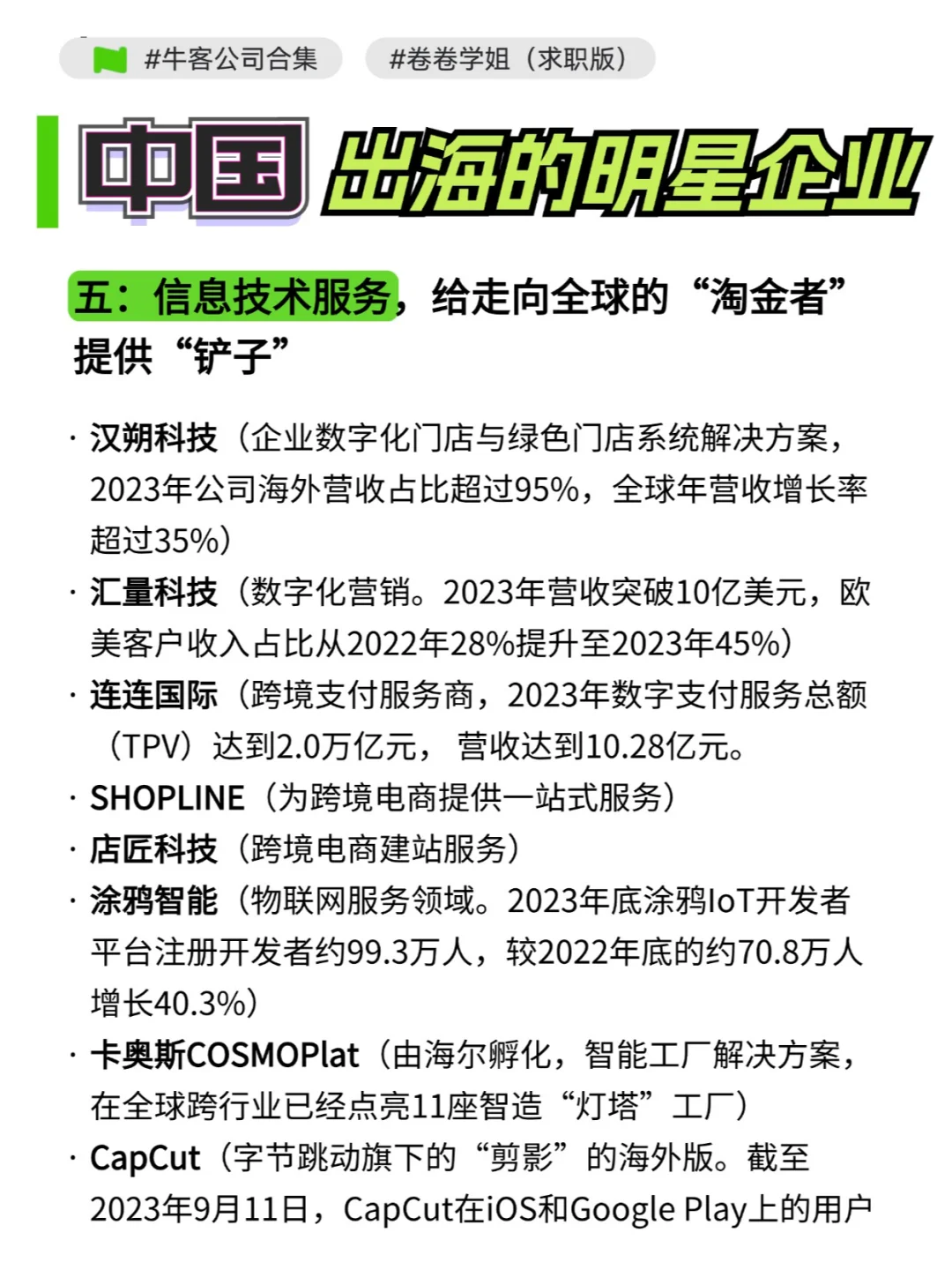 出海 | 中国出海的明星企业有哪些？