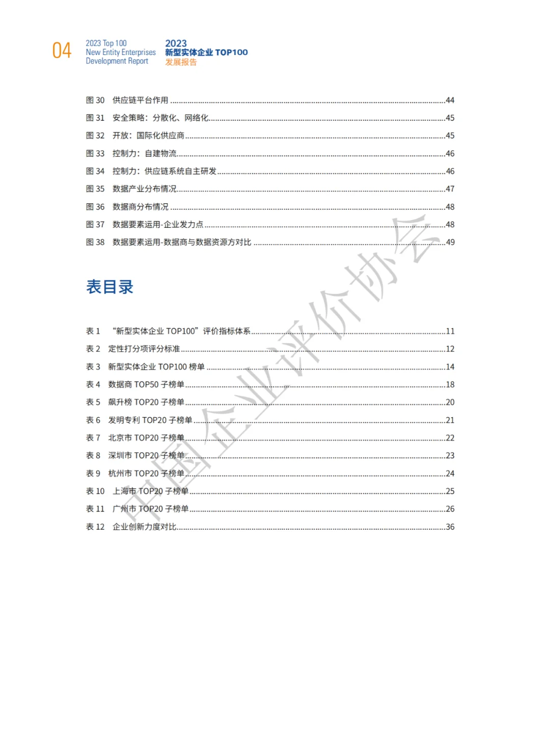 2023中国实体企业TOP100发展报告