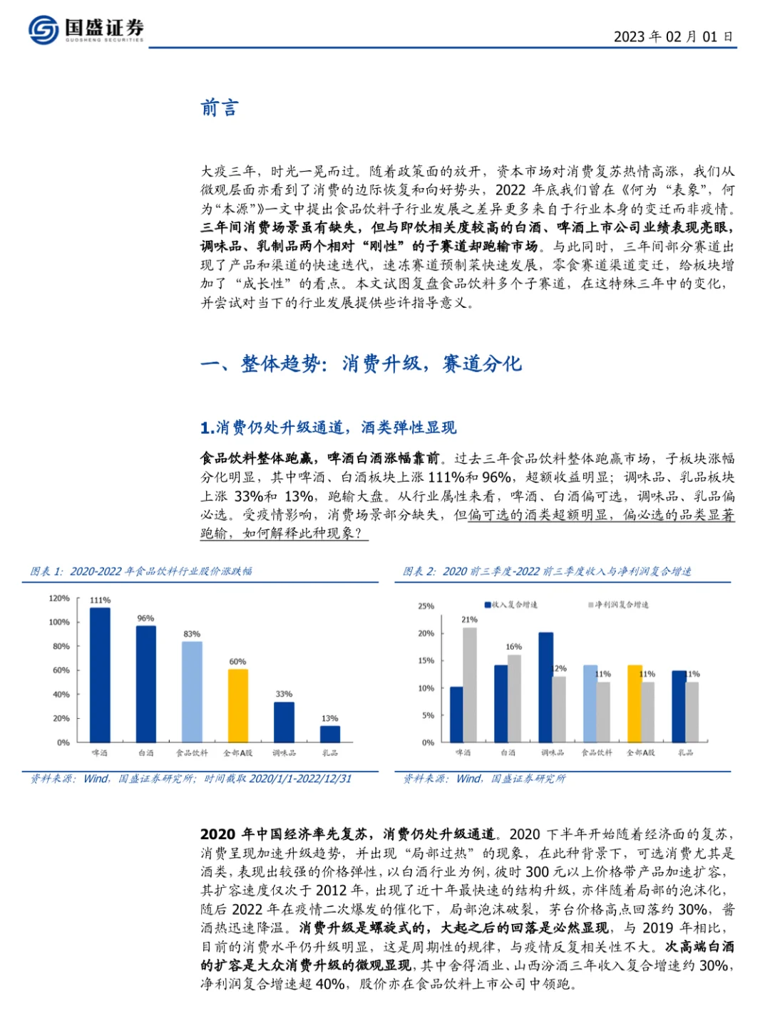 大疫三年，变化几何❓食品饮料行业研究报告