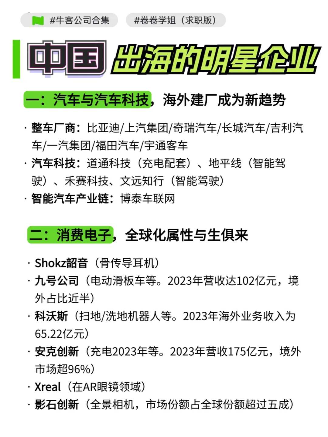 出海 | 中国出海的明星企业有哪些？