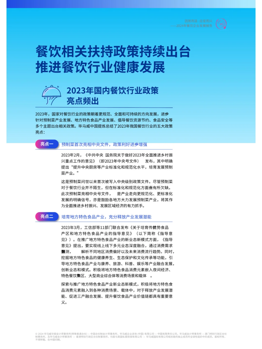 2024年餐饮行业企业发展报告