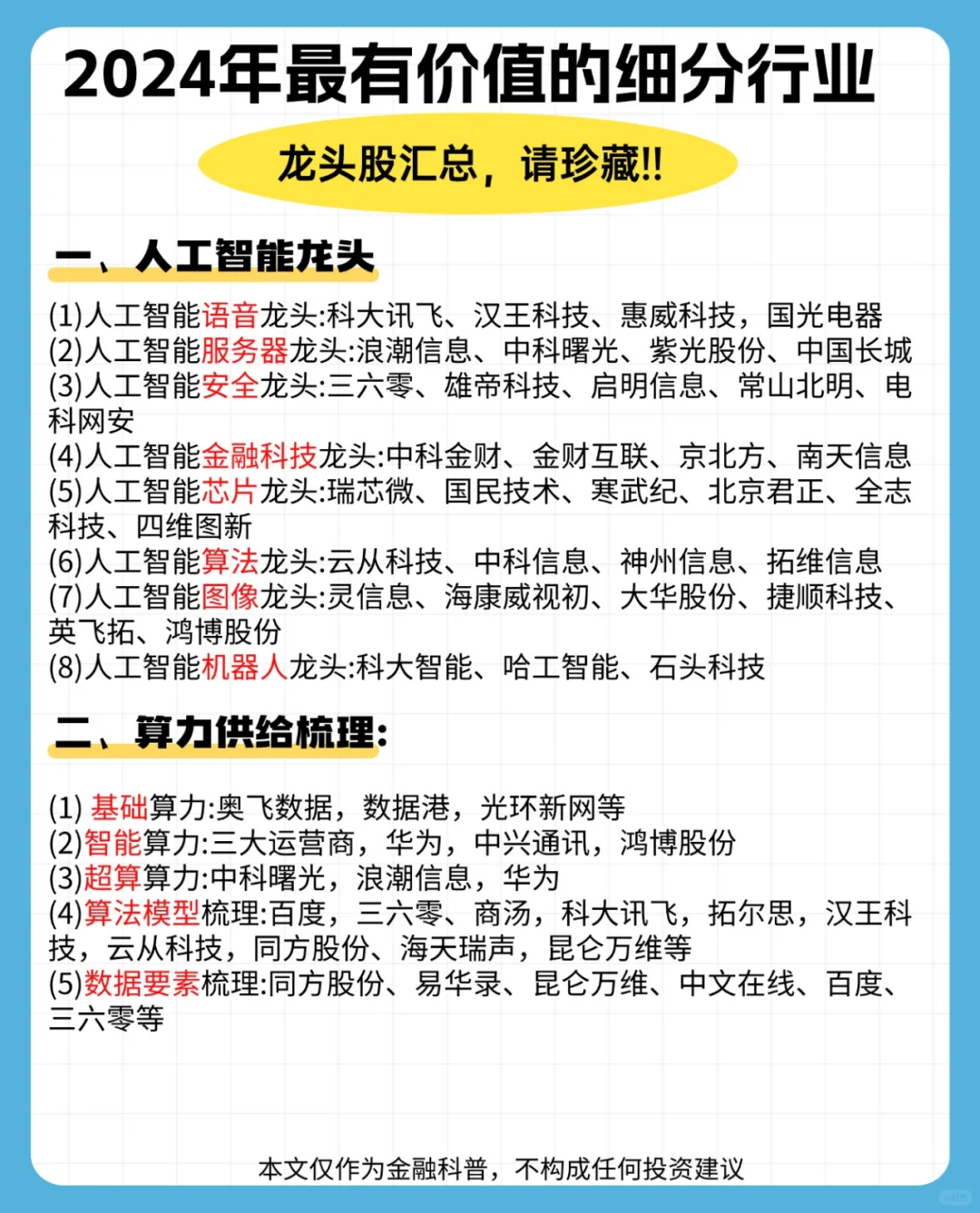 2024年最有价值的细分行业