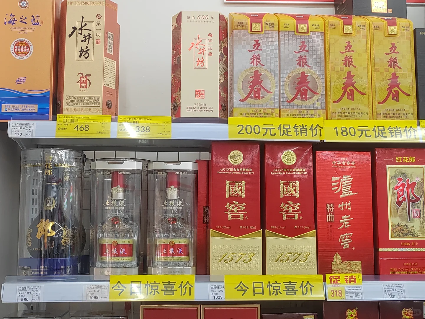 春节前成都区域主要白酒价格