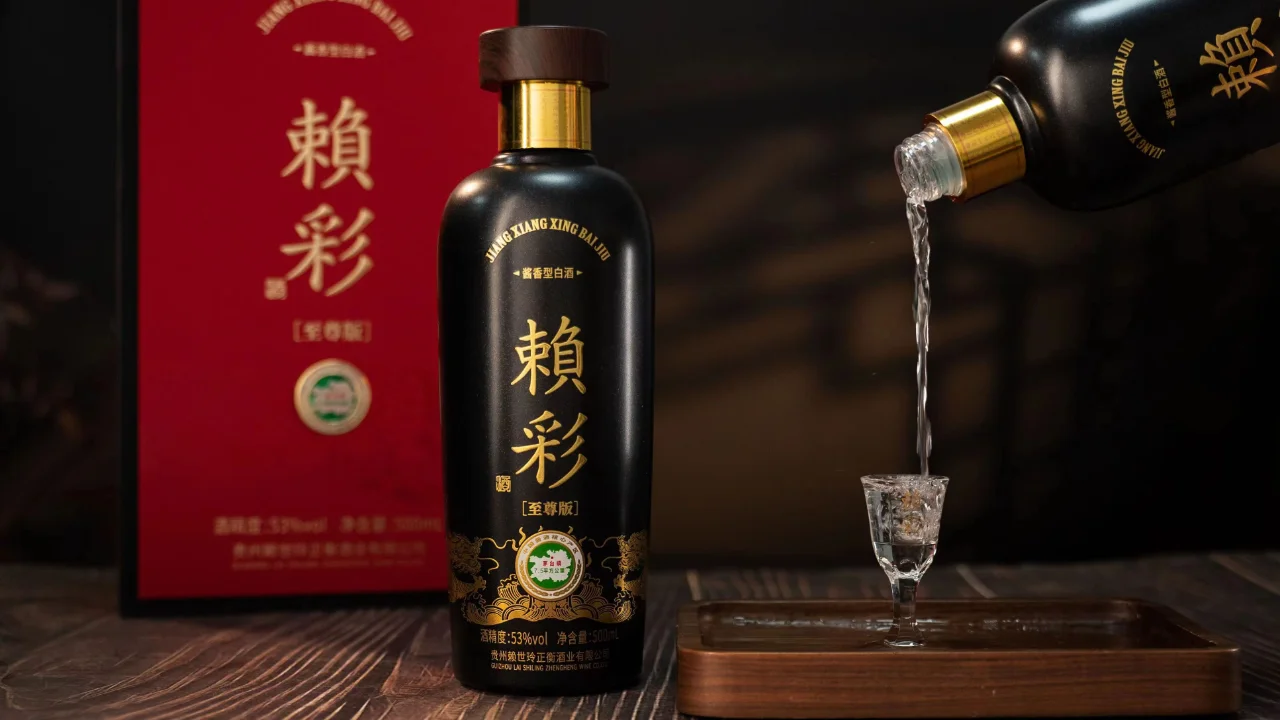 送礼必备：赖彩酱香白酒?