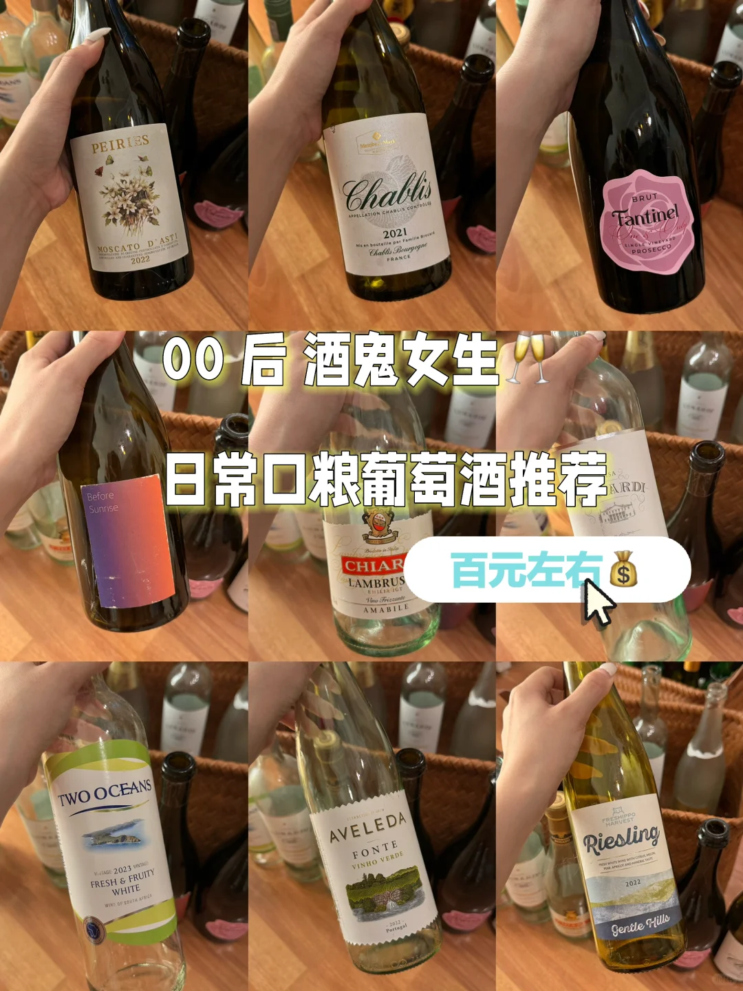 00 后酒鬼 ｜无限回购的 9️⃣款 百元葡萄酒！！