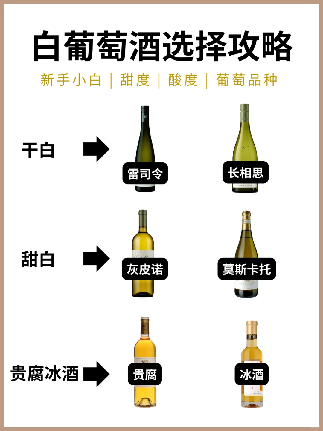 新手必看❗0踩雷❗手把手教你选白葡萄酒
