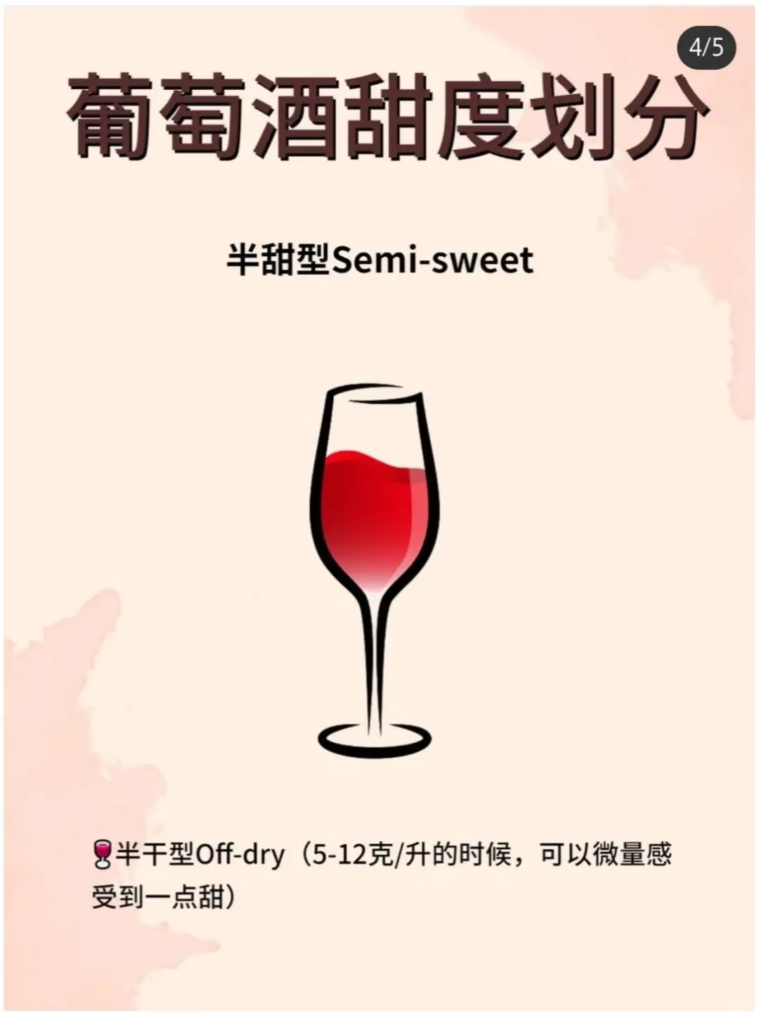 你学会了吗？一秒钟读懂葡萄酒甜度划分?