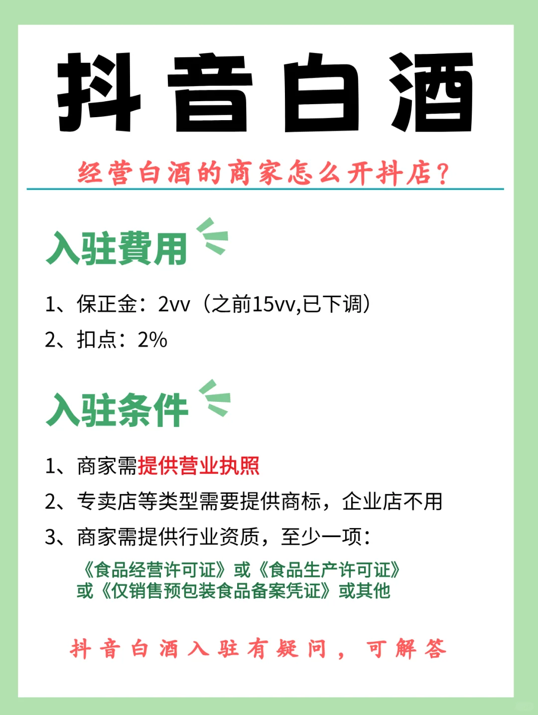 白酒商家必看❗抖音白酒怎么开店❓