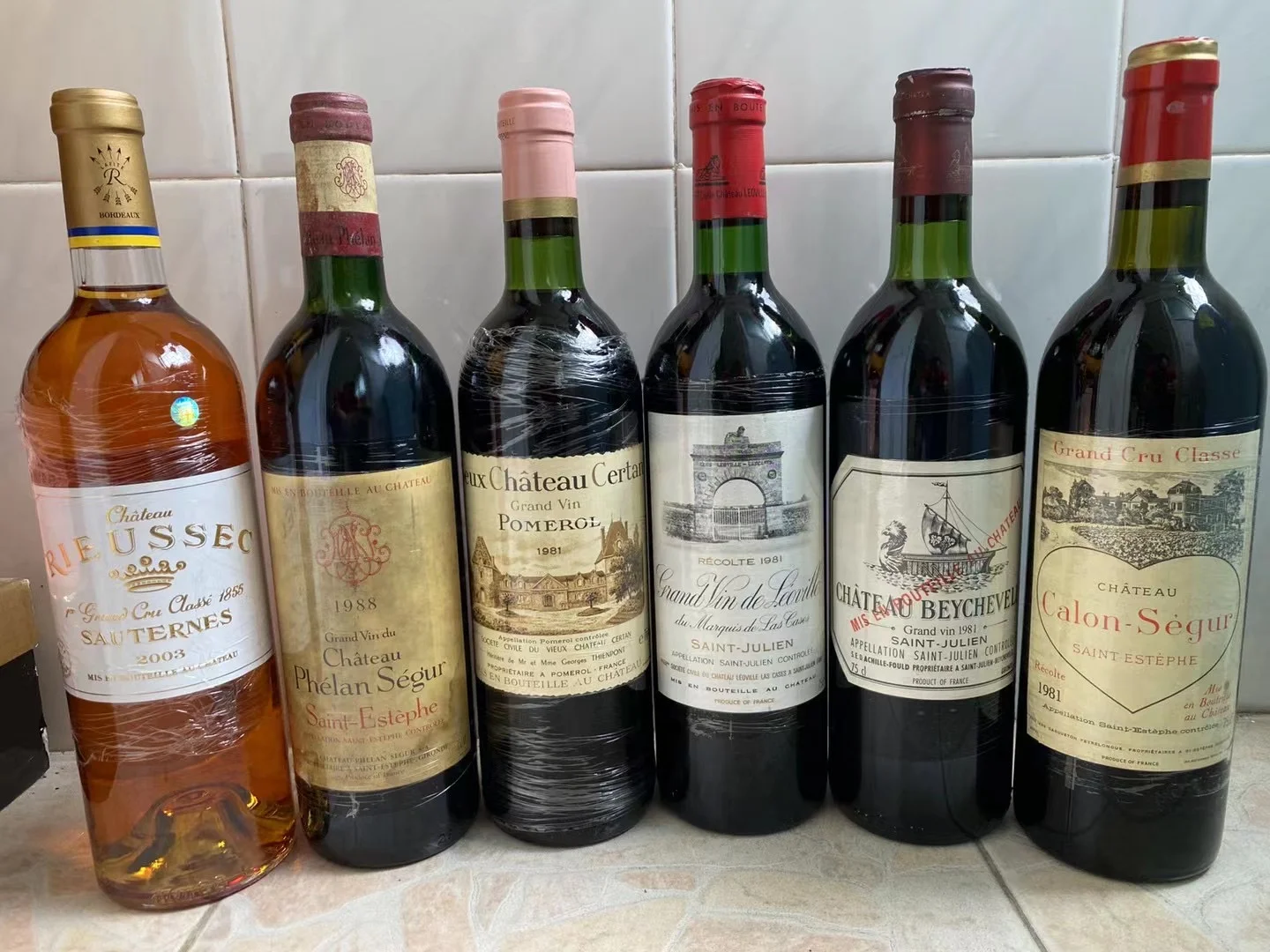 法国波尔多名庄老年份葡萄酒，数量不多?