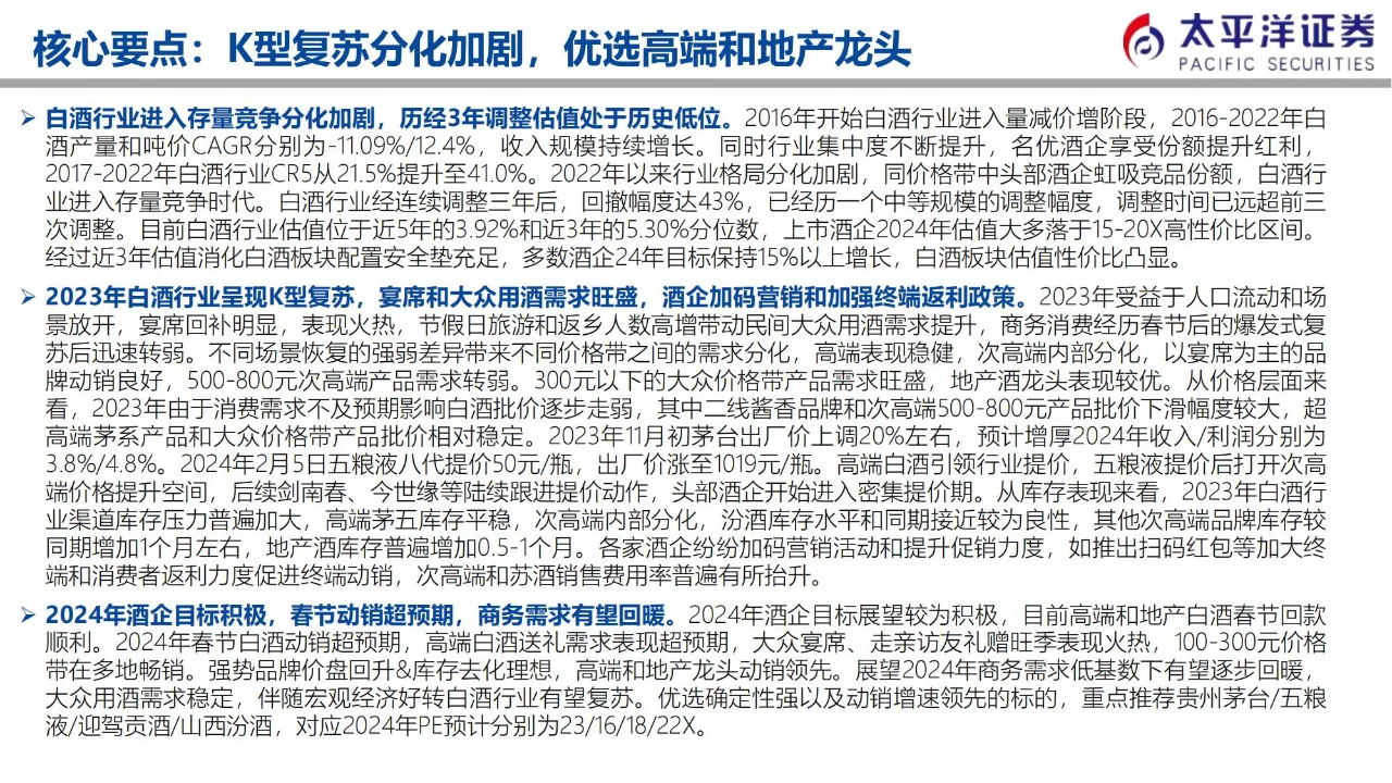行业报告 | 白酒业 K 型复苏下的格局剖析