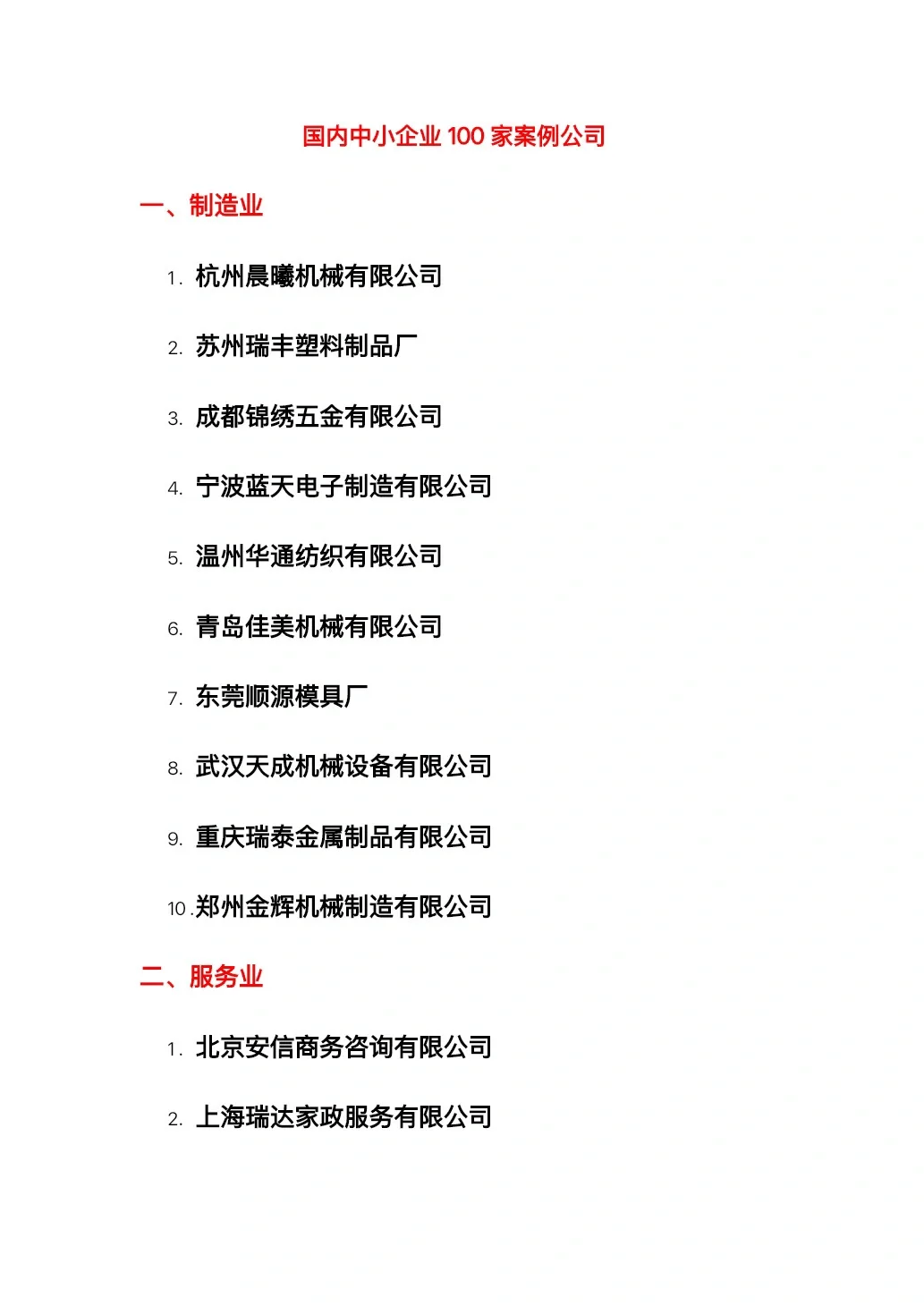 龙头企业不让写？那就写中小企业吧❗️